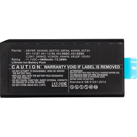 Batería para portátil Dell de CoreParts, mbxde-BA0185