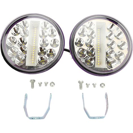 Runder 5-Zoll-LED-Scheinwerfer, 6000 K, 20 W, hohe Helligkeit, IP67 wasserdicht, für Pkw, Lkw und Geländewagen, DC12-80V-Netzteil (1/5)
