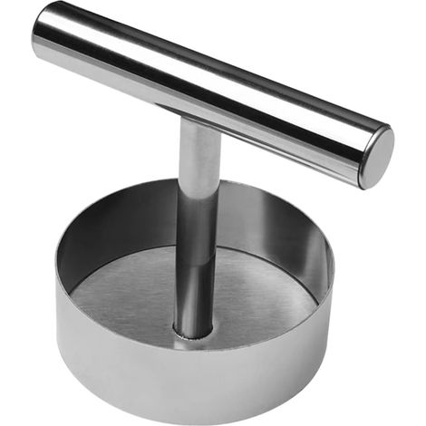 Presse à hamburgers manuelle en acier inoxydable, outil antiadhésif, poignée ergonomique pour une utilisation facile