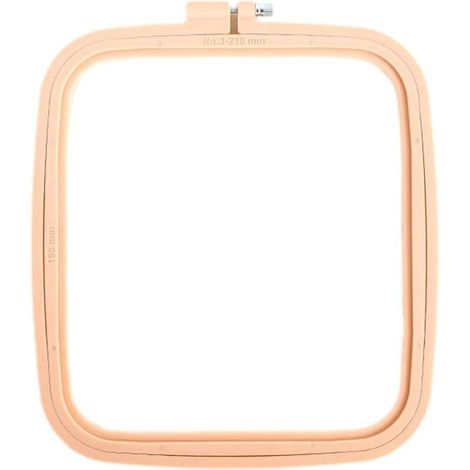 Cerceau à broder rectangulaire carré en ABS pour broderie au point de croix, outil de couture pratique (220 x 195 mm) (1/5)