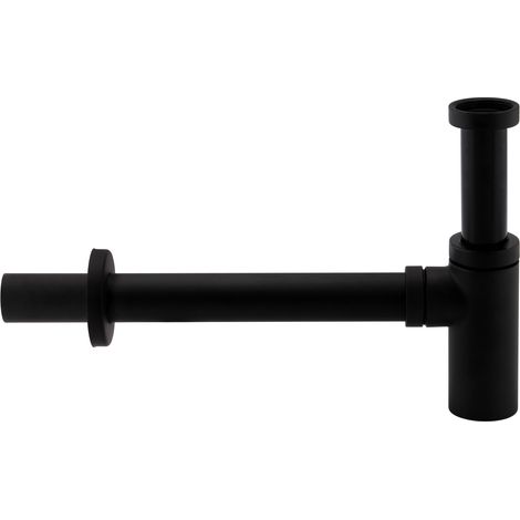 STILFORM Designer "Minimal" Siphon Geruchsverschluss in Schwarz Matt (1/5)