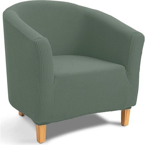 Housse de canapé jacquard vert haricot, housse de chaise de bain, rétractable (1/5)