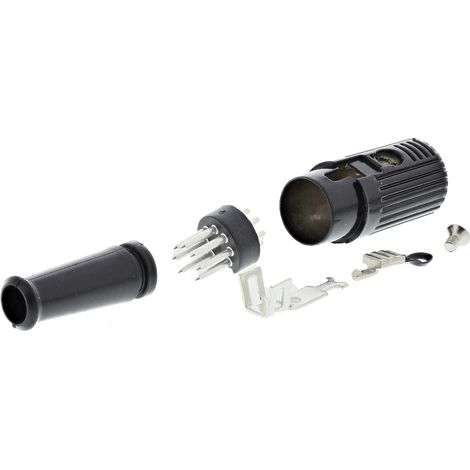 Connecteur DIN RS PRO, 7 contacts, Mâle, Montage sur câble ( Prix pour 1 )