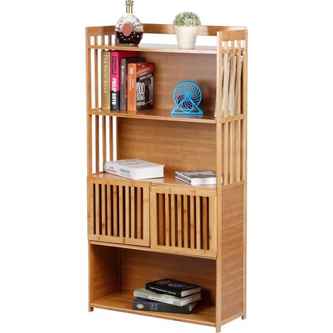 5-stöckiges, freistehendes Bücherregal, Bücherschrank, Organizer, Bücherschrank, Wohnzimmermöbel (1/5)