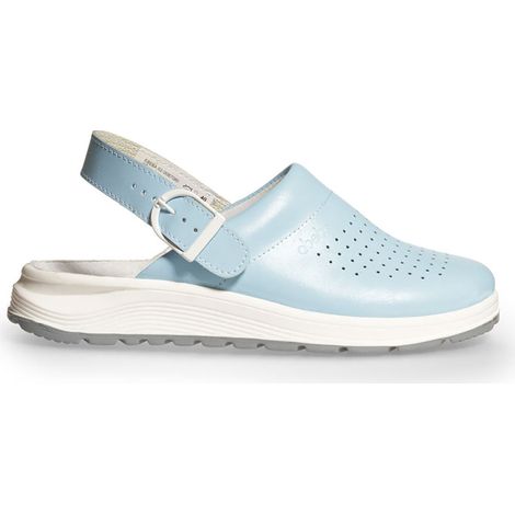 Berufsschuhe Clog Active 87080 Abeba blau perforiert mit Schnalle Gr. 39