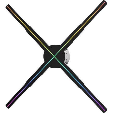 WiFi 3D-Hologrammprojektor 678 LED 56 cm App-Steuerung Stecker--