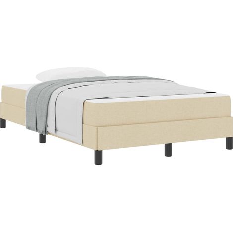 Maison Exclusive - Letto a molle con materasso Crema 120 x 200 cm Tessuto