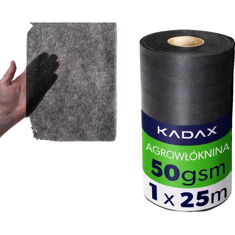 Tapis de paillage, Polypropylène, 1 x 25 m, 50 g, Résistant aux UV, Respirant (1/5)