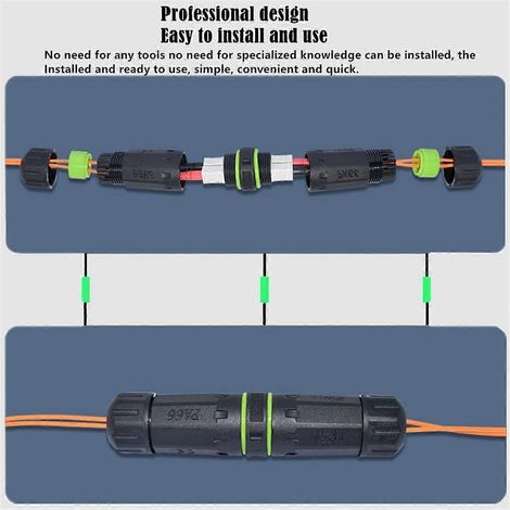 Coupleur de fibre optique double cœur SC étanche IP68 pour rallonge de fibre optique-- (1/5)