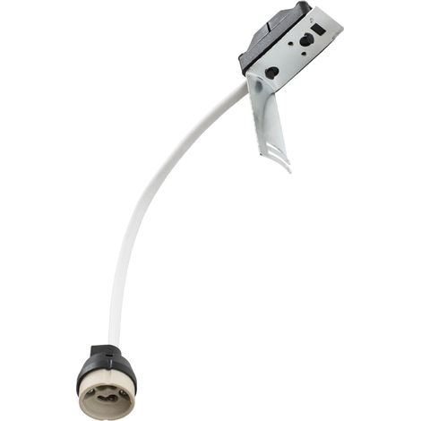 douille céramique - gu10 avec barrette de connexion - lot de 1 - bailey 141202
