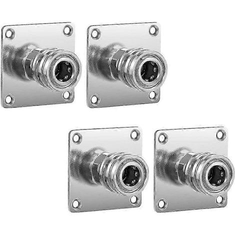 Support de montage pour canon à mousse de nettoyeur haute pression, base de montage automatique à connexion rapide 1/4 pouce, ensemble de 4 pièces en acier inoxydable (1/5)