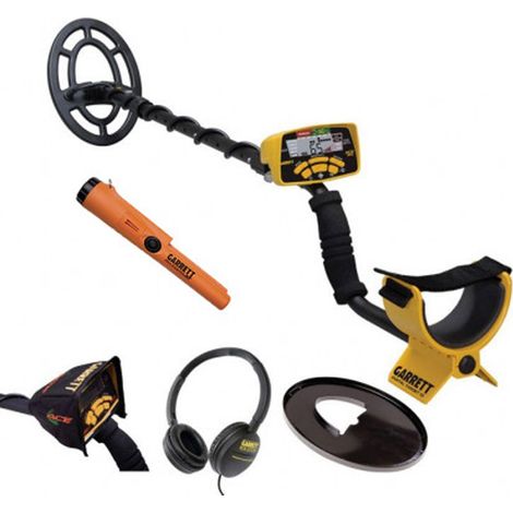 Détecteur de métaux Garrett ACE 300i – Alimentation 4 piles LR6 – Autonomie 35H – Pro pointer AT inclus