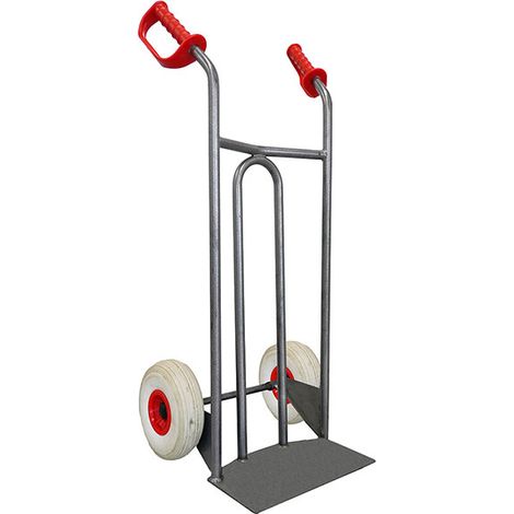 Sackkarre aus Stahl, 250 kg Tragkraft - Pannensichere Räder, spurlos, geräuschlos. - DVPO-RINC