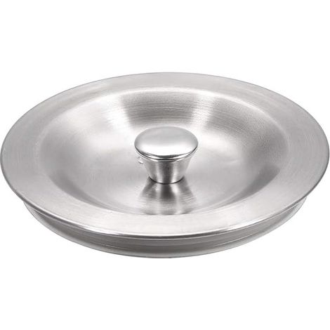 Abflussstopfen für Küchenspüle, Gummidichtung, 90 mm, Edelstahl, Verschlussdeckel für Küchenspüle