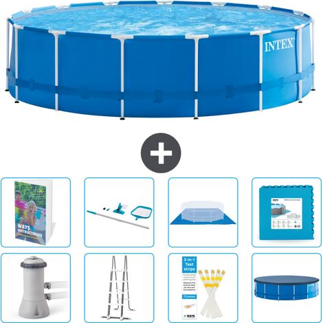 Intex Piscine Tubulaire Ronde - 457x122 cm - 9-pièces S539