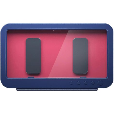 Support téléphone douche étanche 90° sans perçage, coque protection salle de bain, support mural adhésif pour smartphone, usage humide, modèle inclinable (1/4)