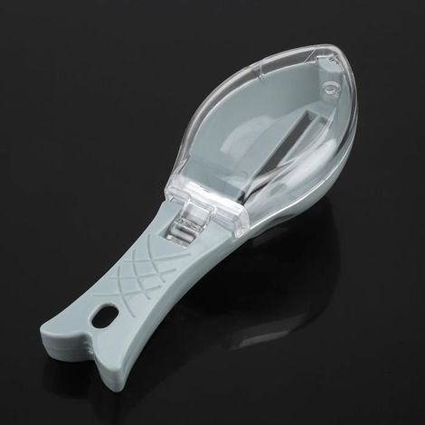 Peau du poisson de grattage grattoir Enlève rapidement cuisine en plastique (1/4)