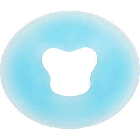 Coussin Visage en Silicone Bleu, Oreiller Doux et Confortable, Peau Amicale, Rond pour Massage et Spa, Détente Totale (1/5)