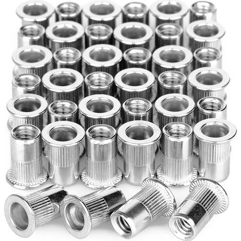 4 20 Gewinde Nietmuttern aus Edelstahl für Metall Aluminium