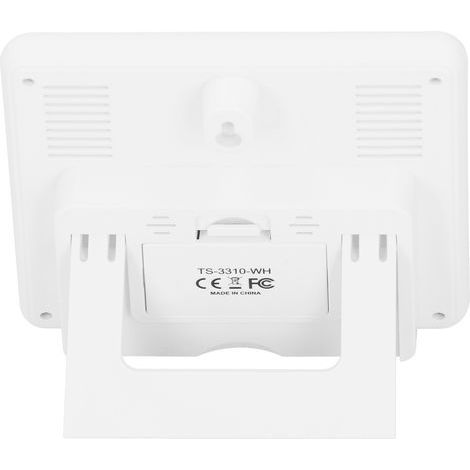 Reloj meteorológico inalámbrico con termómetro e higrómetro digitales, pantalla táctil y USB de 5 V para el hogar. (1/5)