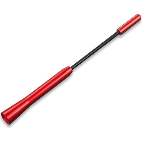 Antenne de toit autoradio 17 cm (sans logo - rouge) - Accessoire auto compatible avec Ford Fusion 5 (2002-2012-2022) (1/5)