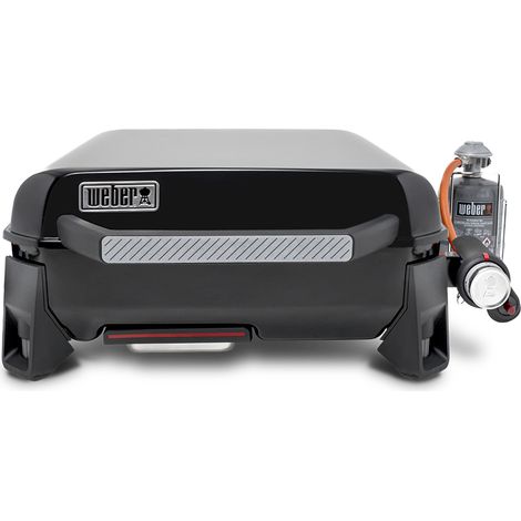 Weber – Plancha à gaz 1 brûleur en acier inoxydable – Cuve et couvercle en acier émaillé – Puissance 3,5 kW – Tiroir récupérateur de graisses (1/5)