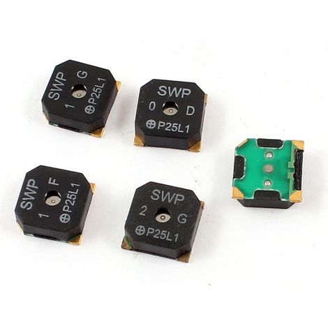 5 pièces 8,5 mm x 3 forme quadrature passive SMD été noir DC 3,6 V 100 mA 2700 Hz