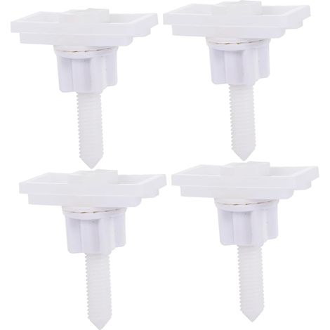 Kit de Fixation pour Abattant de Wc Blanc, Abs (1/5)