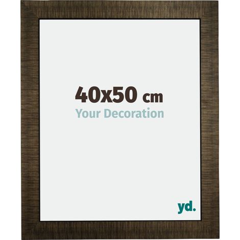 yd. - Cadre photo 40x50 - Champagne Brosse - Bois - Leeds (1/5)