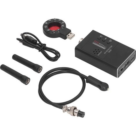 Détecteur de signaux RF 300-2700MHz, localisateur de caméras cachées et micros espions, outil de scan pour domicile et hôtel (1/5)