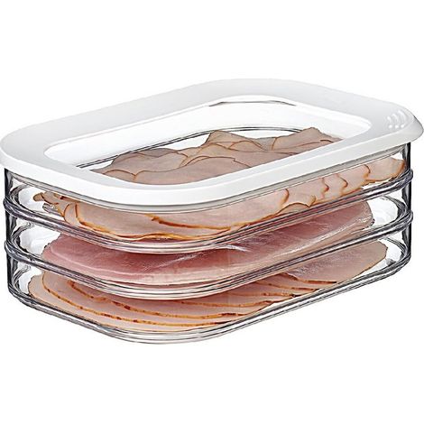 Boîte à charcuterie 3 étages – Blanc – boîte de rangement frigo pour charcuterie (1/5)