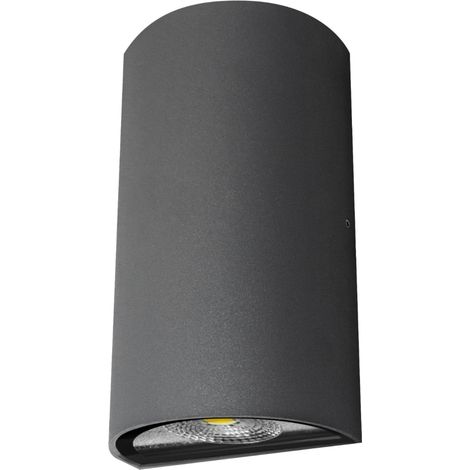 Aplique led luxe exterior IP54 matel semicircular 6W 6400K (1/2)