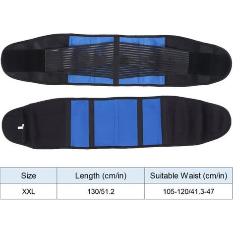Ceinture de soutien du dos taille respirante ceinture lombaire inférieure du dos pour femmes hommes parapharmacie orthese XXL (1/5)
