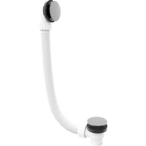 Polysan - Garniture de vidage et trop-plein pour baignoire, longueur 120 cm, ClickClack, chrome 71858 (1/4)