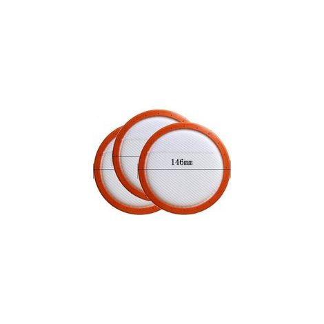 Filtre pour aspirateur en coton lavable rond pour Midea aspirateur C3-L148B C3-L143B VC14A1-VC 146 mm Eléments de filtre HEPA 3 pièces (1/4)