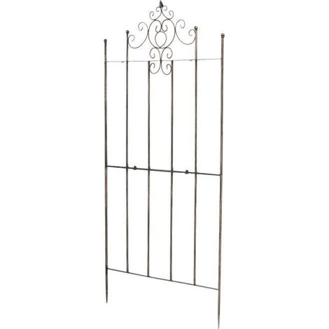 Filiyano-Treillis mural - CLP - PAULA - Fer - 170 x 85 cm - Couleur bronze (1/4)