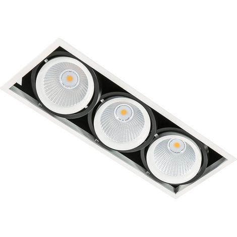 Faretto incasso Italux Vertico LED 3x18W 4000K bianco-nero (1/4)