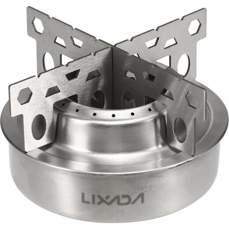 Réchaud de camping extérieur, réchaud à alcool, mini réchaud à alcool avec support en croix, support de rangement, réchauds de cuisson portables (1/4)