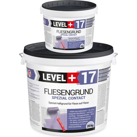LEVEL+ Fliesengrund Haftgrund Quarzgrund Fliesengrundierung L+17 - 24KG
