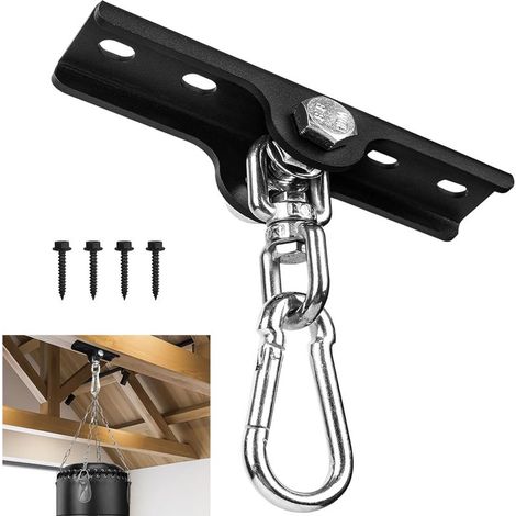 Support de Suspension Robuste pour Sac de Boxe, Support de Suspension de Sac de Boxe, Rotation à 360 °, Support Mural pour Plafond, Crochet en Bois pour entraînement de Boxe, Muay Thai (1/5)