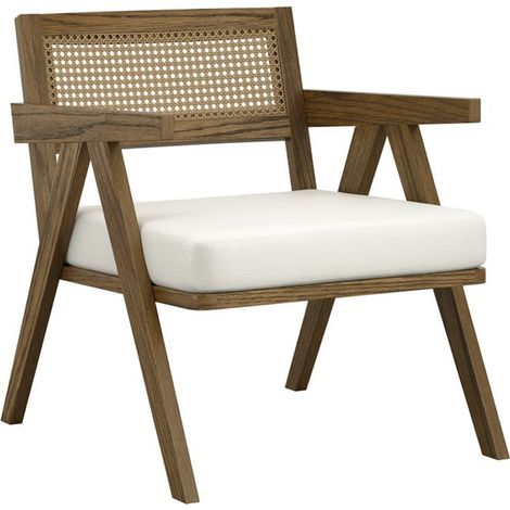 Arizona Indoor Chair - Weave/Pine - L71.5 x W63 x H74 cm - Ecru/Smoked - Flat Pack
