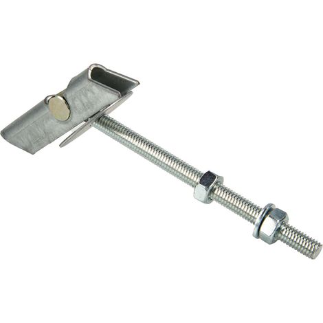 tecuro Kippdübel mit Gewinde M 6 x 100 mm, mit Scheibe und Mutter, Stahl verzinkt