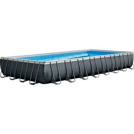 Intex 26374 Piscina Rettangolare, con Pompa a Sabbia Combo, Scaletta Doppia, Telo, 975 x 488 x 132 cm (1/10)