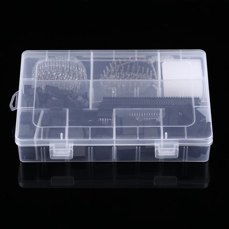 Kit de 1450 connecteurs mâles et femelles de 2,54 mm avec boîtier pour la réalisation de câbles de connexion. (1/5)