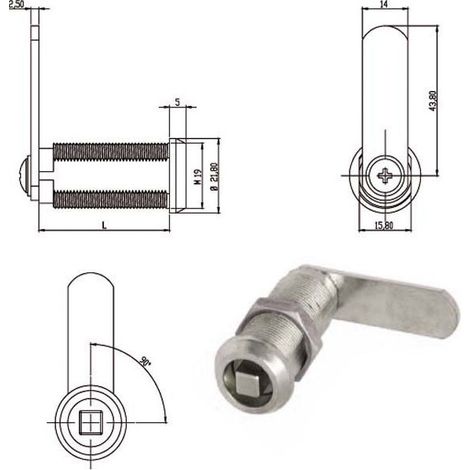Cilindro Levetta de 20 mm Cuadro 162100 Omr