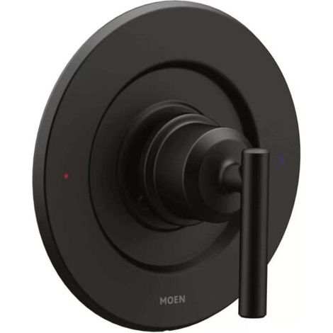 Ensemble de garniture de douche à poignée unique Moen UT2901BL Gibson M-CORE 3-Series, valve requise, noir mat (1/2)