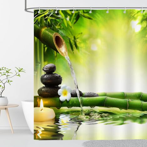 1 rideau douche,imperméable,anti moisissure,polyester,200x200,salle de bain