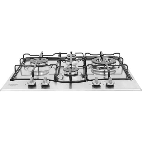 Placa de gas empotrada Hotpoint PCN 642 T/IX/HAR de 60 cm y 4 fuegos