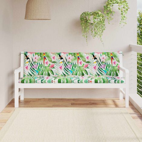 Lot de 2 Coussins de banc de jardin,Coussin extérieur multicolore tissu Oxford CFW64368 (1/5)