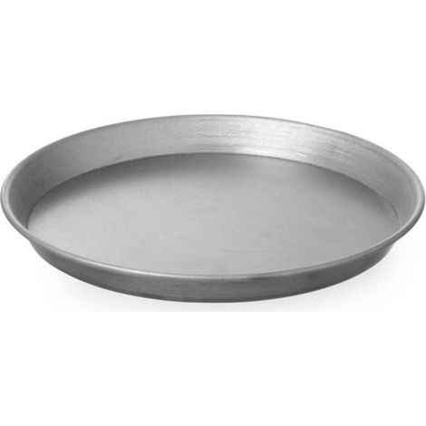 Plaque À Pizza - Acier Au Carbone Revêtu Aluminium - Diamètre 300 Mm Hauteur 25 Mm - Résiste Jusqu'à 220 °C - 1 Pièce